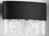 Schonbek Soleil 1-Light Black Crystal LED Wall Sconce