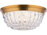 Schonbek Genoa 1-Light Aged Brass Crystal LED Bowl Flush Mount