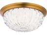 Schonbek Genoa 1-Light Aged Brass Crystal LED Bowl Flush Mount