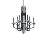 Schonbek Calliope 12-Light Black Candelabra Chandelier