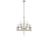 Schonbek Verona 15-Light Silver Crystal Candelabra Chandelier