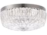 Schonbek Regina 1-Light Polished Nickel Crystal Glass Bowl Flush Mount