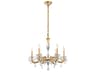 Schonbek Napoli 6-Light Gold Crystal Candelabra Chandelier