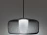 Schonbek Kodo 1-Light Black Crystal LED Drum Geometric Pendant