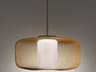 Schonbek Kodo 1-Light Gold Lace Crystal LED Drum Geometric Pendant