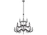 Schonbek San Marco 20-Light Black Crystal Candelabra Chandelier