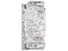 Schonbek Glissando 2-Light Stainless Steel Crystal LED Wall Sconce