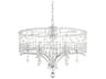 Schonbek Bella Rose 6-Light Silver Crystal Candelabra Chandelier