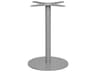 Decoscape Verona Quick Ship Aluminum Kessler Silver Small Round Dining Table Base
