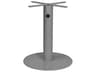 Decoscape Verona Aluminum Kessler Silver Large Round Dining Table Base with Umbrella Option