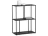 Sunpan Mixt Matte Black Bookcase