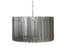 Sunpan Kore 12-Light Nickel Smoke Grey Drum Pendant