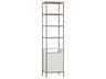 Sunpan Artezia Cream Champagne Gold Bookcase