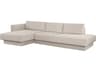 Sunpan Tecoma Upholstered Sectional Sofa with LAF Chaise