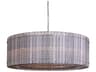 Sunpan Kore 36-Light Nickel Smoke Grey Drum Chandelier