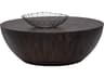 Sunpan Kinsley Round Wood Dark Brown Coffee Table
