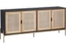 Sunpan Artezia 71" Oak Wood Black Sideboard