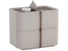 Sunpan Jamille 2-Drawers Cream Nightstand