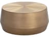 Sunpan Creed Round Metal Antique Gold Coffee Table
