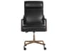 Sunpan Westport Black Leather Adjustable Computer Office Chair