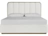 Sunpan Jamille Eclipse White Upholstered King Platform Bed