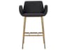 Sunpan Lucano Faux Leather Bar Stool