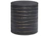 Sunpan Outdoor Solterra Corey Concrete Black Round End Table