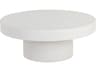Sunpan Outdoor MIXT Brando Concrete White Round Coffee Table