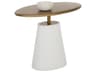 Sunpan Outdoor Kadin Side Table in White