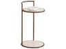 Sunpan Outdoor Parga Steel Rustic Bronze Round End Table