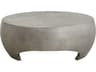 Sunpan Outdoor Tarsus Concrete Light Pewter Round Coffee Table