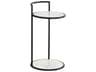 Sunpan Outdoor Parga Steel Black Round End Table