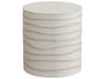 Sunpan Outdoor Solterra Corey Concrete Cream Round End Table