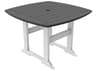 Seaside Casual Portsmouth Recycled Plastic Square Outdoor Patio Dining Table