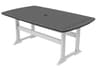 Seaside Casual Portsmouth Recycled Plastic Rectangular Patio Dining Table