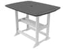 Seaside Casual Portsmouth Recycled Plastic Rectangular Outdoor Bar Table