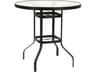 Suncoast Aluminum Round Glass Top Patio Bar Table