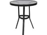 Suncoast Aluminum Round Glass Top Gathering Height Table