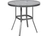Suncoast Aluminum Round Glass Top Outdoor Counter Table