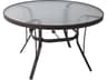 Suncoast Aluminum Round Acrylic Top Outdoor Patio Dining Table