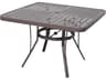 Suncoast Slat Aluminum Square Outdoor Dining Table