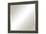 Sunny Wood Livingstone Shale Grey Wall Mirror Square