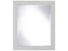 Sunny Wood Shaker Hill Designer White Wall Mirror Vertical
