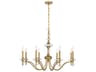Savoy House Champlain 8-Light Warm Brass Traditional Candelabra Chandelier