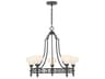 Savoy House Allston 5-Light Matte Black Round Chandelier