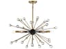 Savoy House Ariel 6-Light Como Black Gold Crystal Sputnik Pendant