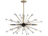 Savoy House Ariel 6-Light Como Black Gold Crystal Sputnik Pendant