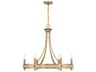 Savoy House Camden 6-Light Warm Brass Chandelier
