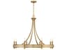 Savoy House Camden 8-Light Warm Brass Chandelier