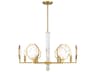Savoy House Leighton 6-Light Warm Brass Chandelier